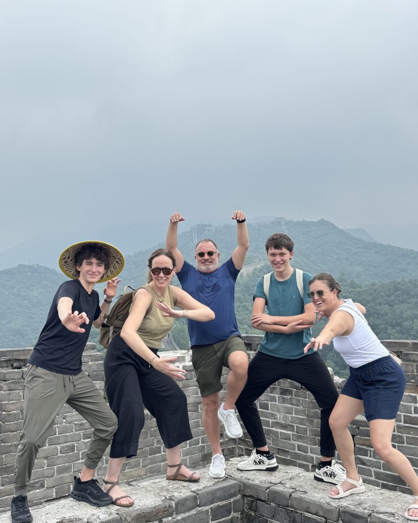 Tourists at the Great Wall