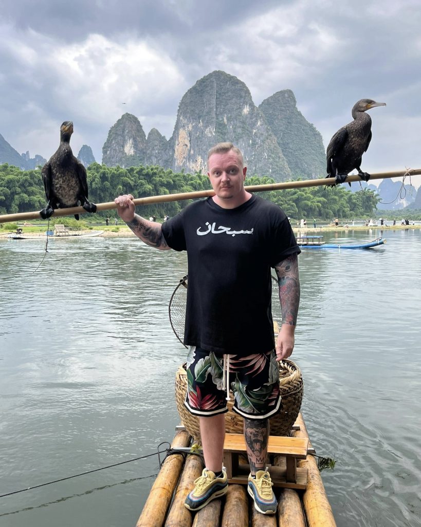 Tourists on the Li River